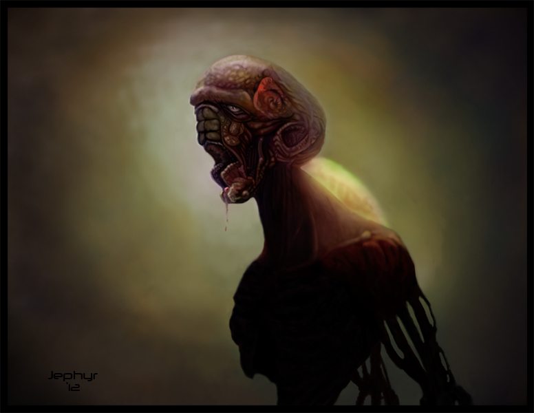 Digital Painting "It Came From The U.N." - Copyright, 2012, Jephyr! - All Rights Reserved